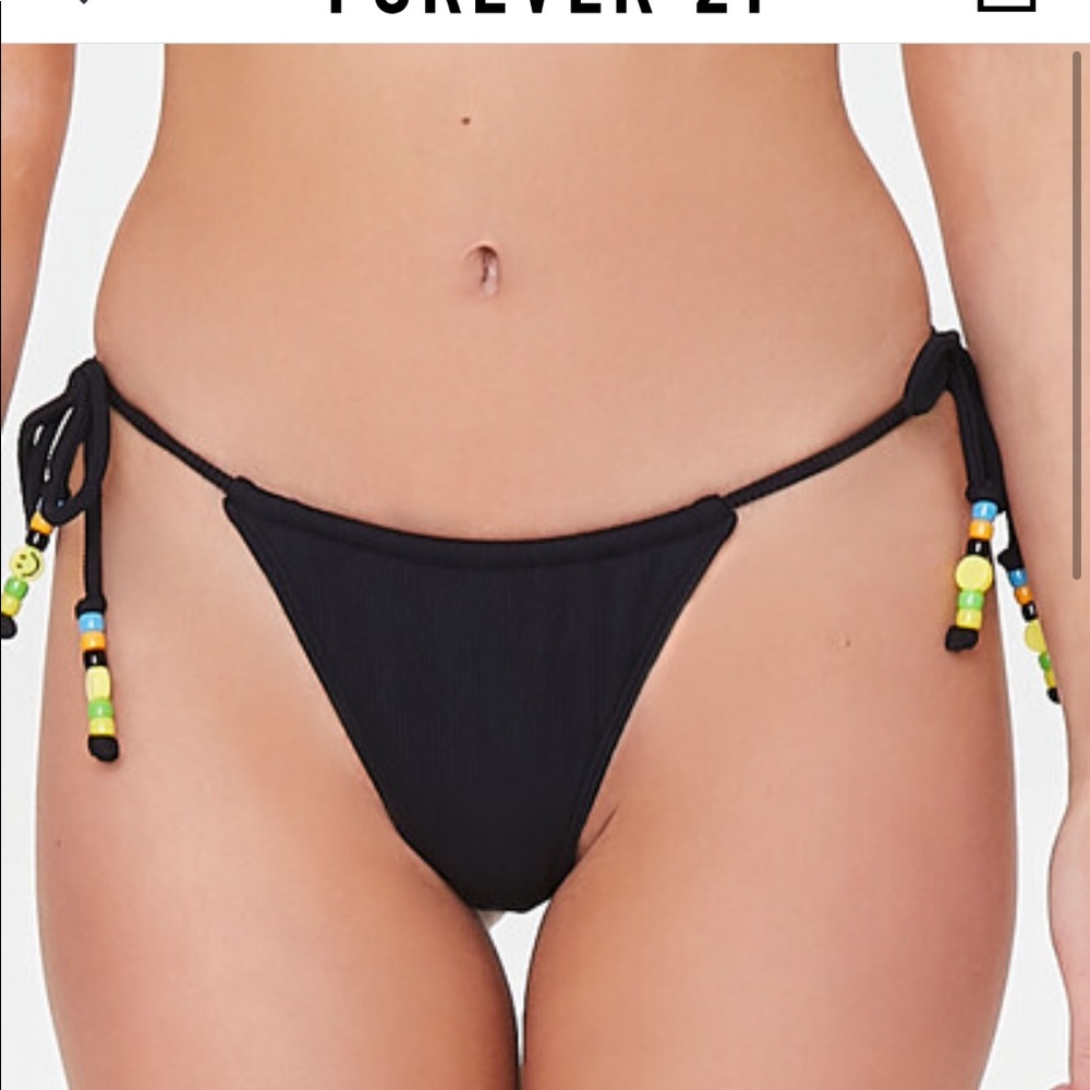 Beaded string bikini bottoms